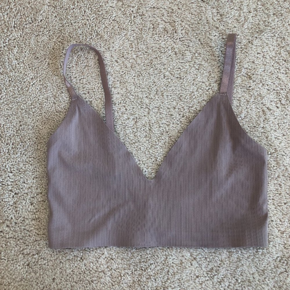 NWOT Shein No Padding No Show Hook Closure Mauve Bra Size XSmall/32A